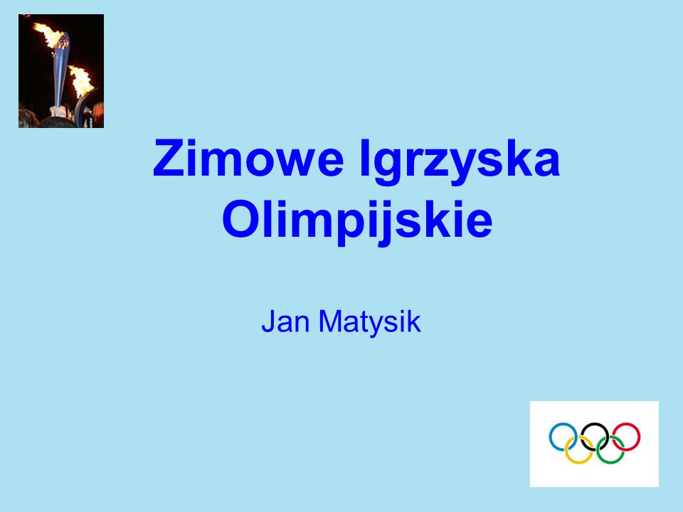 Zimowe Igrzyska Olimpijskie Ppt Video Online Pobierz